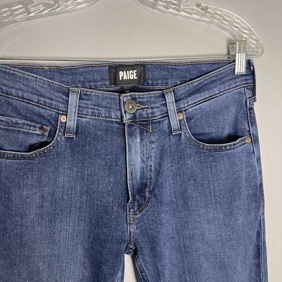 Paige Womens Lennox Jeans Sz 29 Slim Fit Denim Blue Stretch - Picture 4 of 12